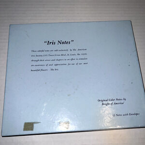 Vintage Assorted Greeting Cards Iris Blank Note Cards, Unused